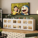 法式 简约钢制靠墙电视柜矮柜自由客厅格子组合落地家用小户型卧室