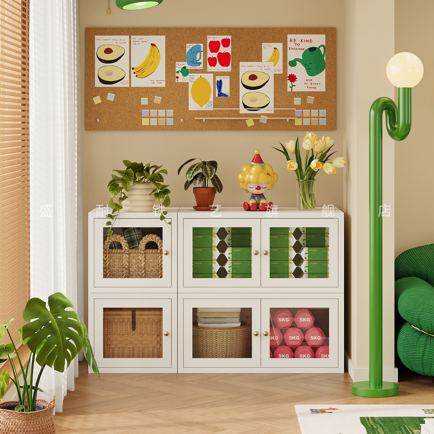 阳台收纳柜防水防晒室外大容量柜