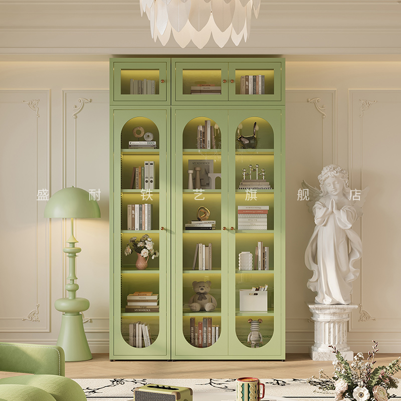 法式简约自由组合柜客厅收纳书柜