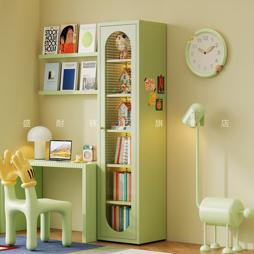 钢制窄柜书柜书架置物柜展示柜