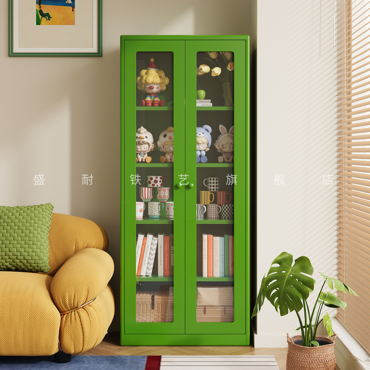 盛耐中古电视旁边置物柜成品书柜