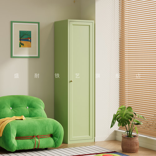 新款中古风金属衣柜小户型家用柜