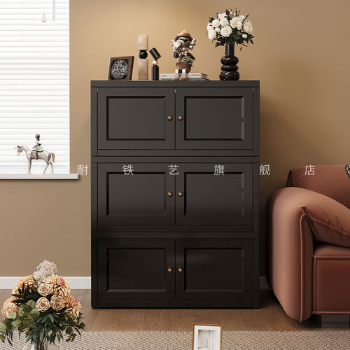 小户型客厅沙发旁边的边柜