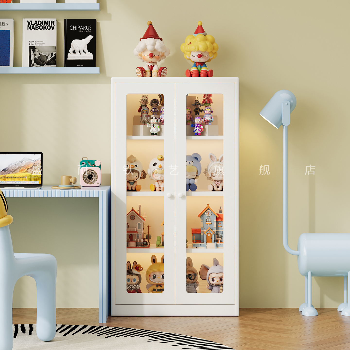 盛耐2025年新款家用儿童手办柜