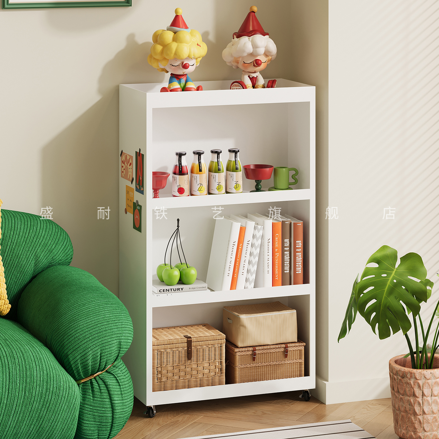 创意铁艺书柜置物架家用小型书架