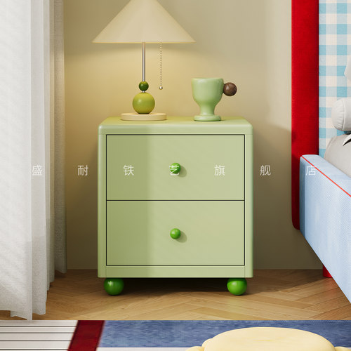 盛耐法式床头柜金属床边置物柜子