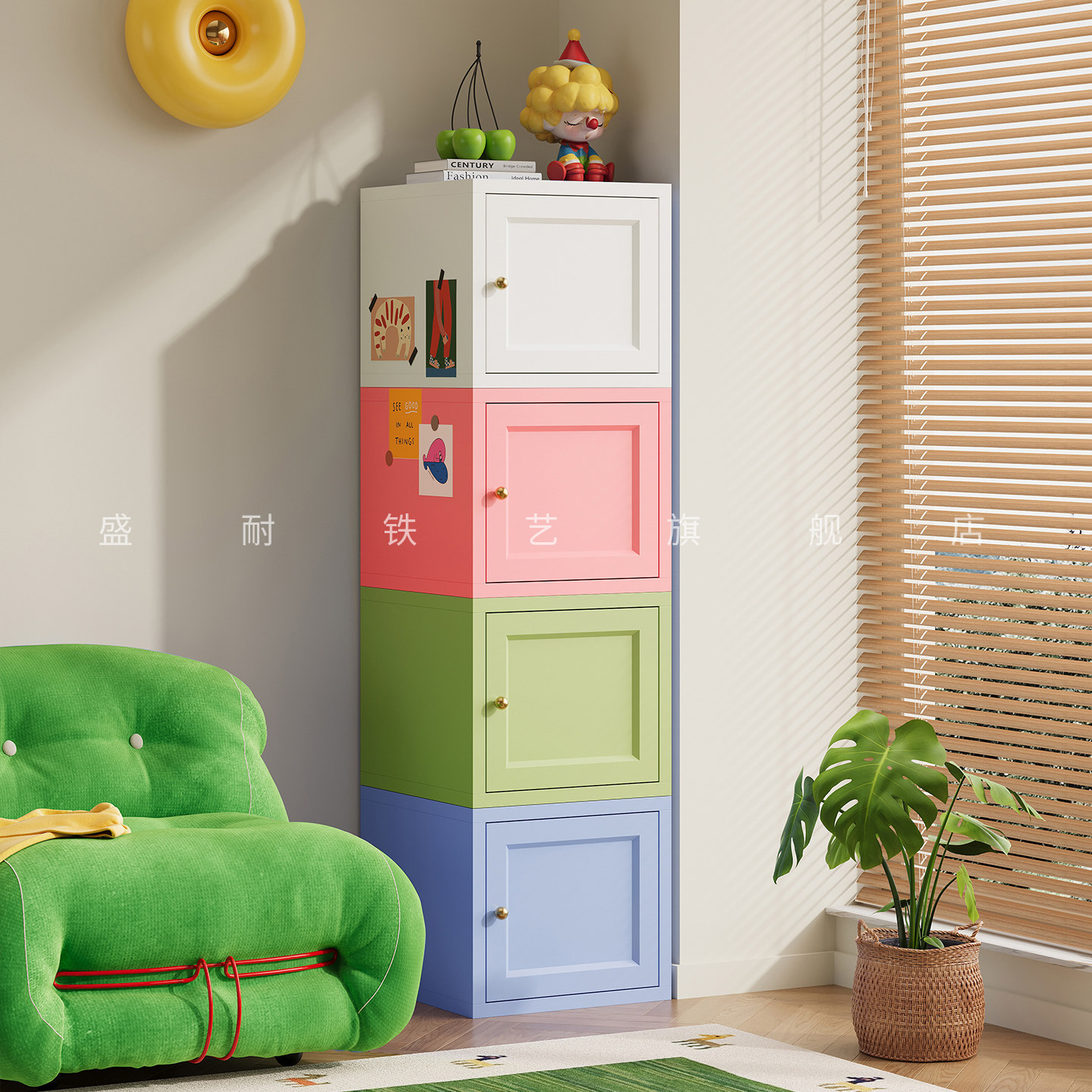 盛耐飘窗书柜窄缝收纳柜卧室铁艺储物柜书架靠墙置物窄柜子小户型,住宅家具,飘窗柜,淘宝优惠券,粉丝福利购,淘宝优惠卷