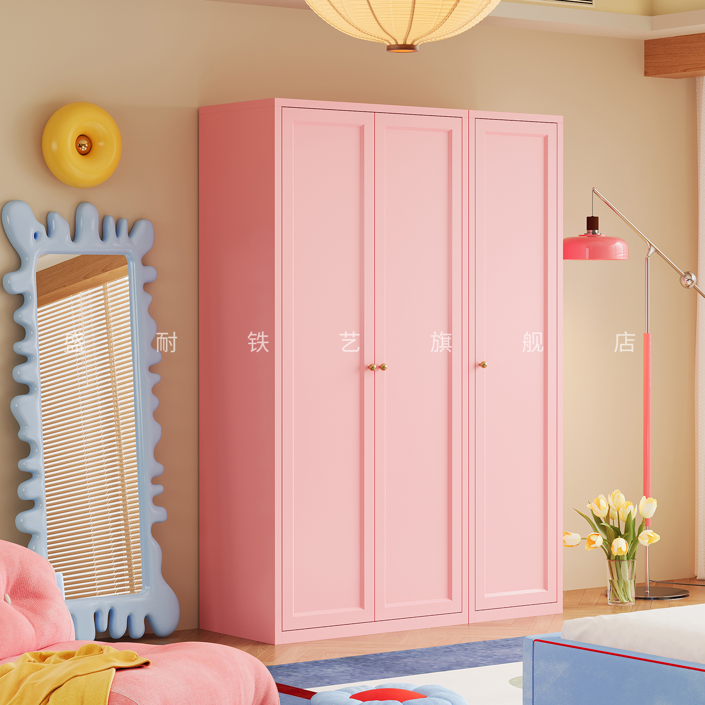 钢制小衣柜全钢加厚结实宿舍小户型简易组装省空间衣物收纳储物柜