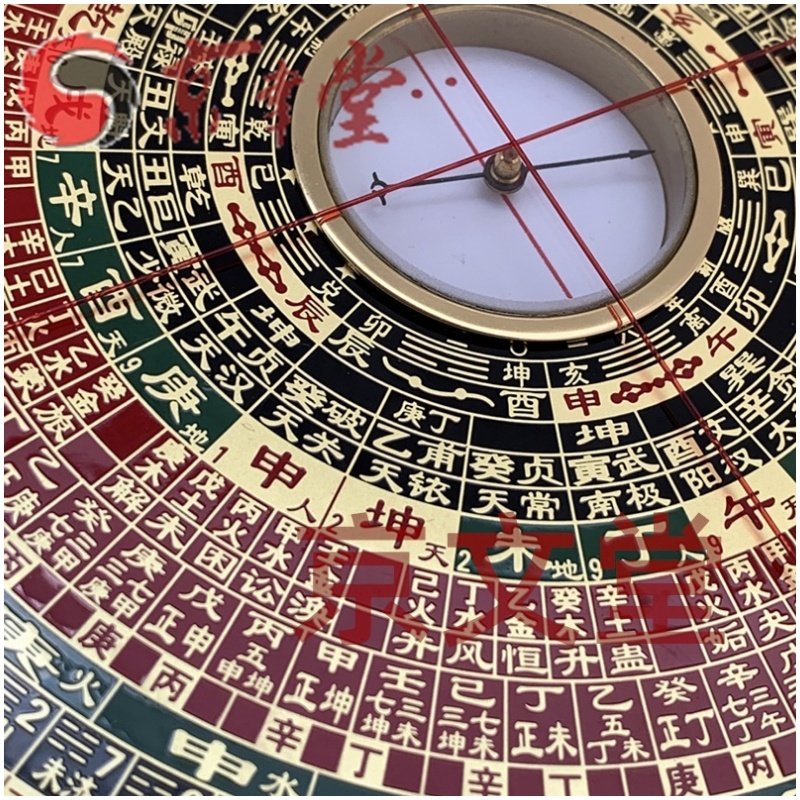 集易堂八寸五综合罗经盘二十八星宿三元三合综合盘8.5英寸罗盘仪