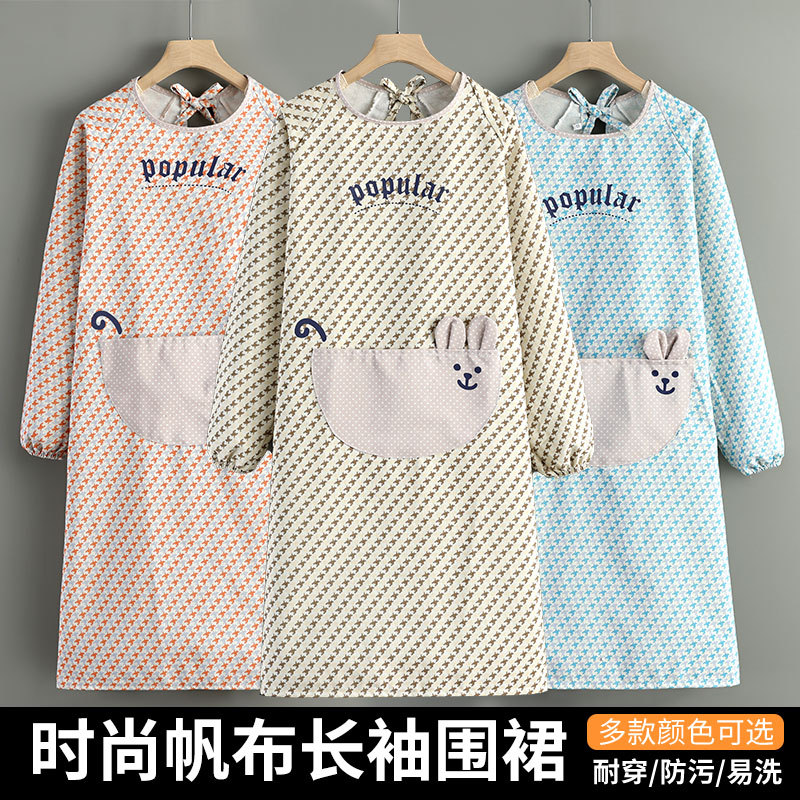 围裙高级感年轻款罩衣帆布工作服