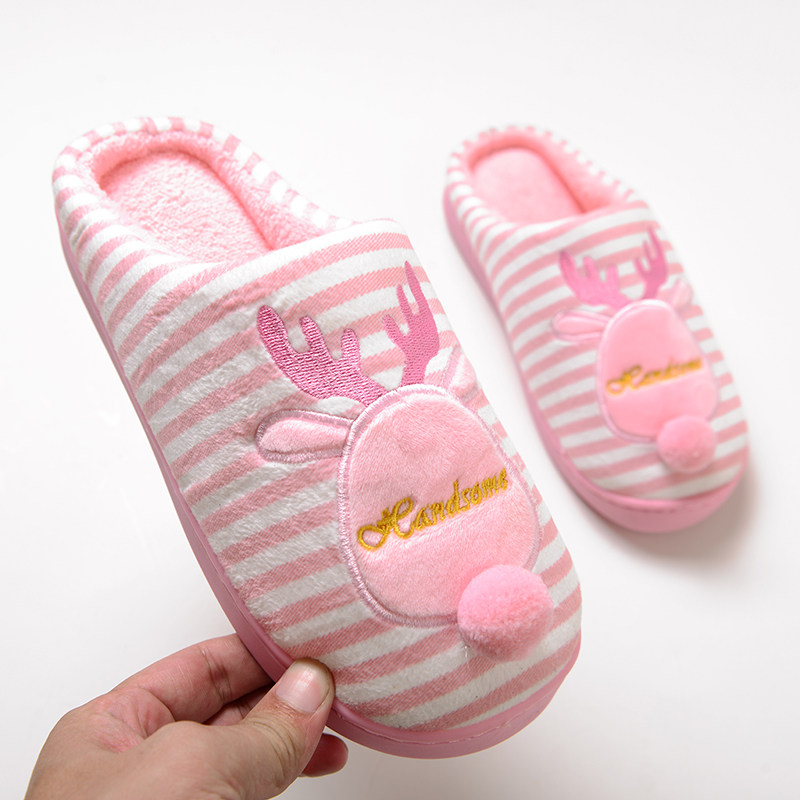 亲子款棉拖鞋女冬韩版卡通可爱厚底柔软防滑情侣月子鞋女毛毛鞋女|ruв категории детская обувь/детская обувь/между родителями и детьми обувь, тапочки - от Buy2taobao.com для оказания профессиональной услуги покупки агента Taobao
