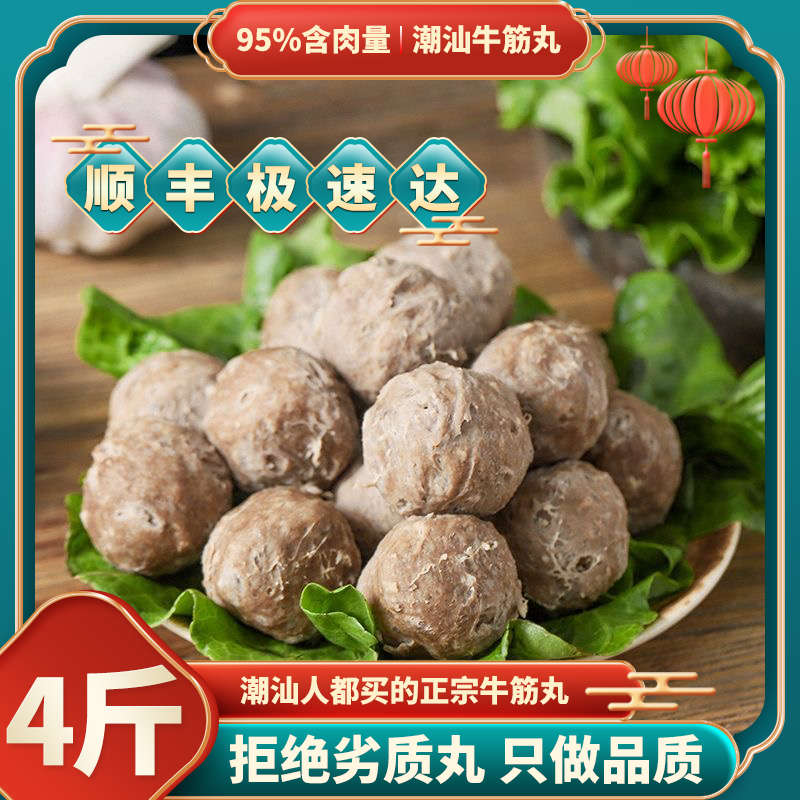 潮汕牛肉牛筋丸火锅烧烤丸子
