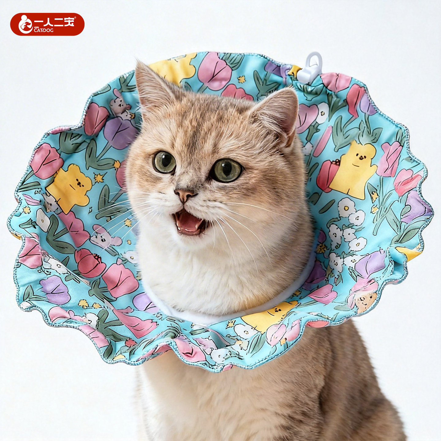 猫伊丽莎白圈猫咪软头套可调节宠物狗围脖绝育防舔咬脖圈防水项圈