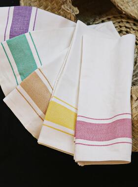 罗式(rother)酒店棉口布擦杯布擦玻璃杯布专用毛巾酒杯擦布混色5