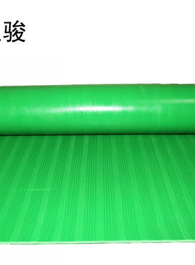 正骏绝缘橡胶垫绝缘橡胶板绿色条纹10kV5mm厚1米*5米配电室用