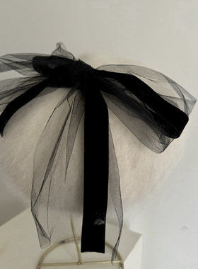 兔毛网纱蝴蝶结女士精致可爱减龄白色粉色贝雷帽羊毛帽子洋气精致