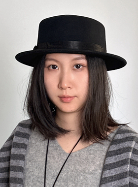 优雅精致定型礼帽金丝麻高级感紫色新国风名媛帽平顶毡帽羊毛冬女