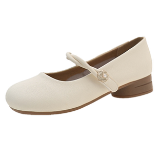 法式软底玛丽珍鞋女2026新款夏季晚晚风温柔鞋配裙子低跟浅口单鞋