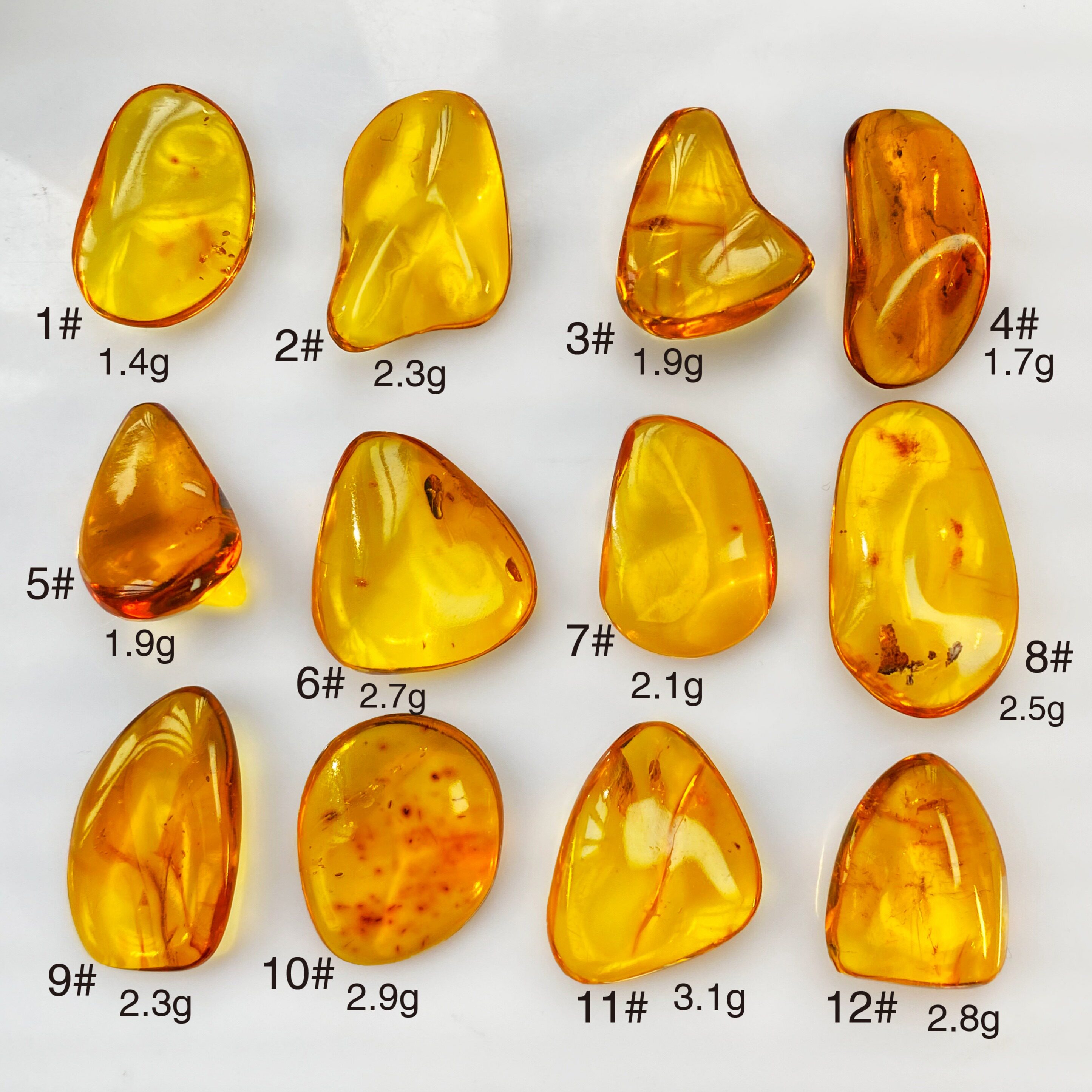 福双临HP1天然琥珀蜜蜡波罗的海原石化石20元每克起时尚吊坠挂件
