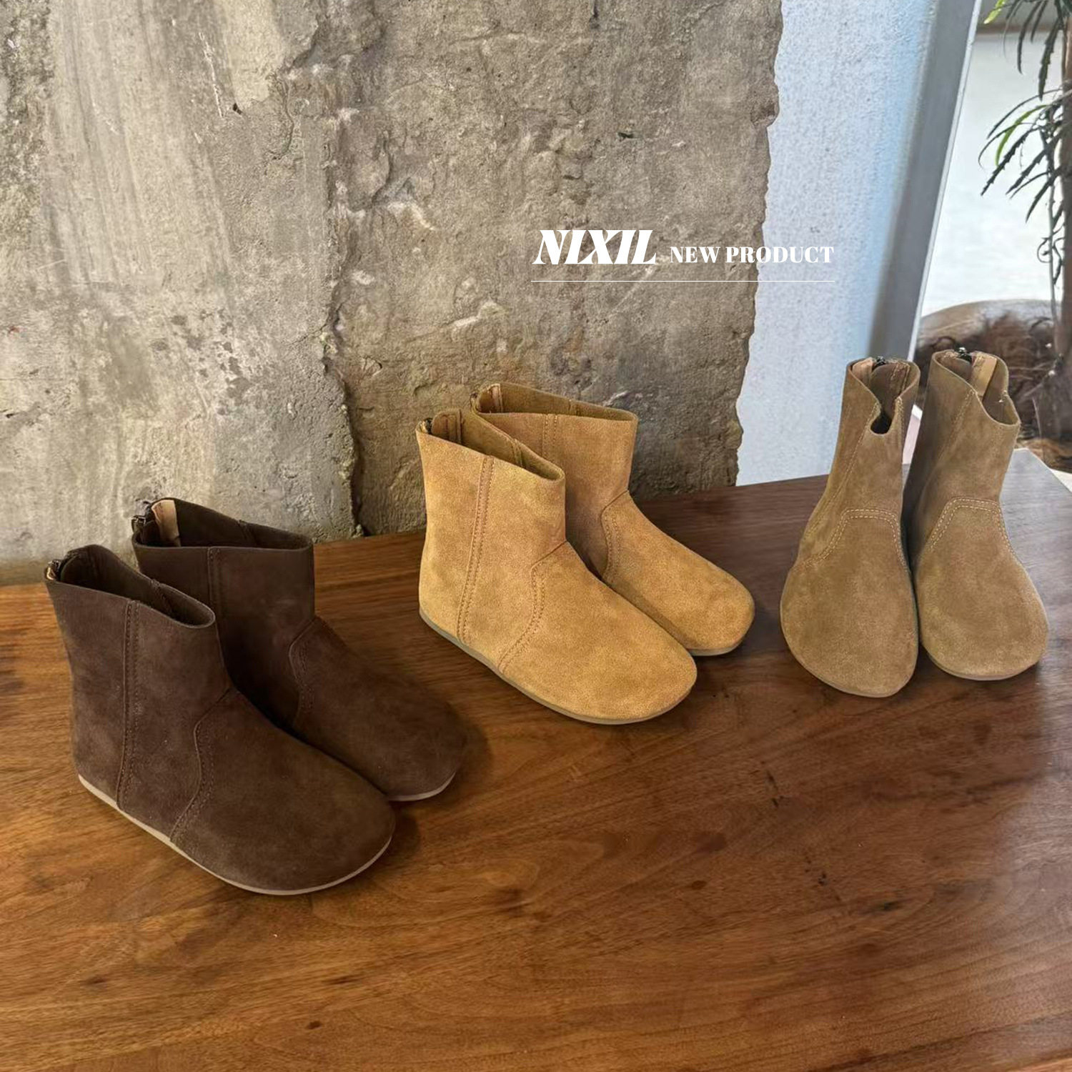 儿童真皮短靴秋新款女孩潮高帮镂空透气单鞋女童英伦风防滑马丁靴