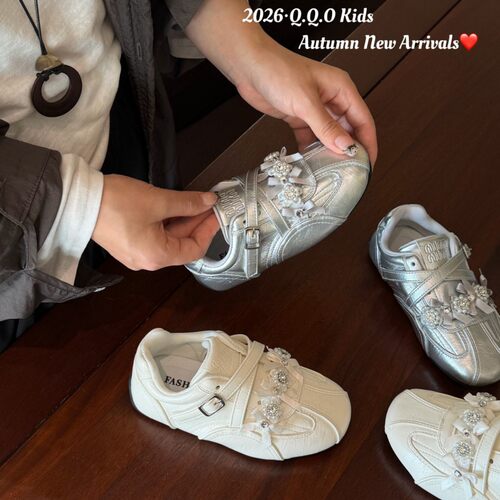 童鞋2026秋新款女童时尚芭蕾德训鞋韩版女孩软底休闲鞋儿童运动鞋