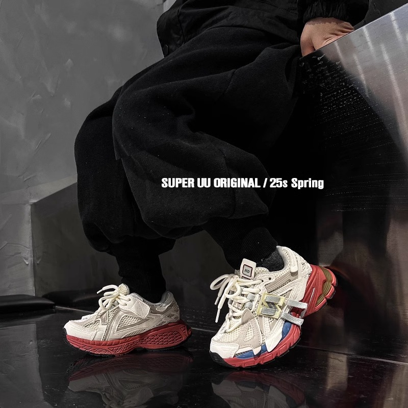 防滑春夏新款儿童网面老爹鞋时尚轻便男童运动鞋透气百搭女童跑鞋