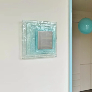 意大利vintage穆拉诺水波纹玻璃壁灯客厅卧室走廊设计师氛围灯具