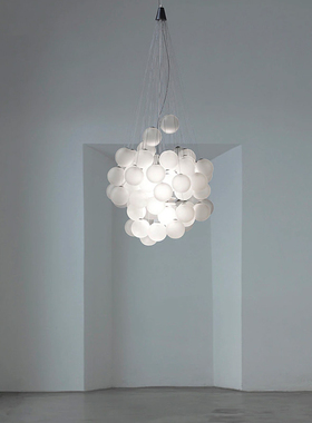 意大利Luceplan玻璃气球吊灯北欧简约别墅楼梯间挑空客厅餐厅灯具