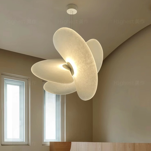 Levante法式现代月亮卧室吊灯高级感白色花朵意式极简设计师款灯