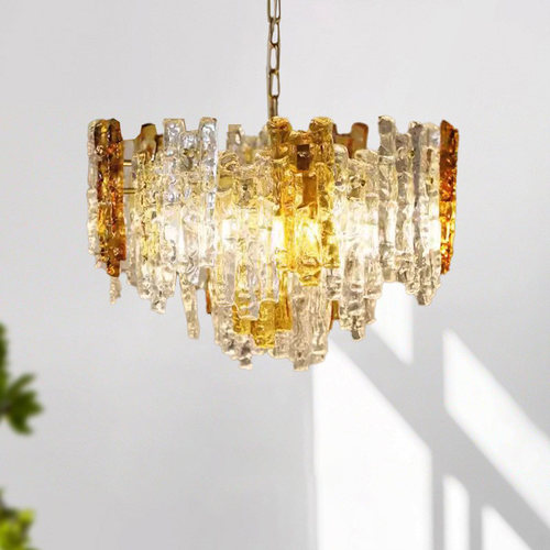 法式复古Murano穆拉诺吊灯中古风轻奢高级感客厅卧室餐厅玻璃灯具