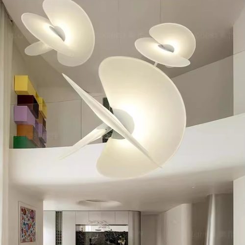 Levante创意挑空别墅复式客厅吊灯设计师餐厅灯loft现代蚕丝灯具