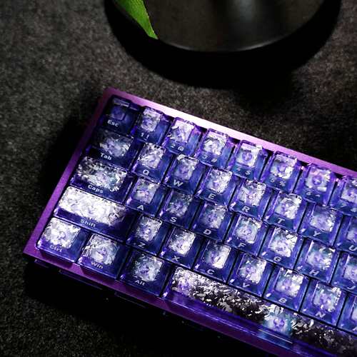 狼竞碳纤维透光键帽适配磁轴
