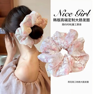 【TwistJoy绾悦】大肠发圈2025新款刺绣发圈甜美可爱风高颜值发饰