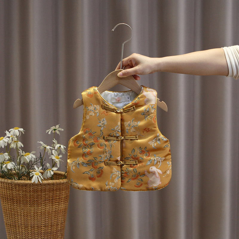 男童唐装中国风汉服马甲秋冬夹棉宝宝周岁拜年服过年新款保暖背心,童装/婴儿装/亲子装,唐装,淘宝优惠券,粉丝福利购,淘宝优惠卷