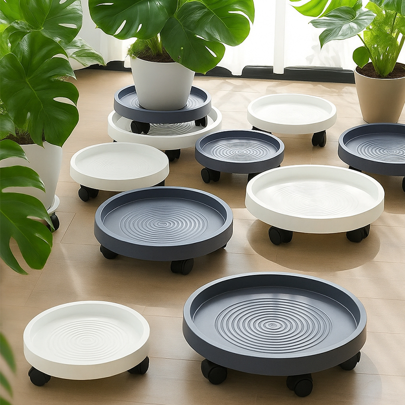 移动花盆托盘带刹车静音轮万向轮