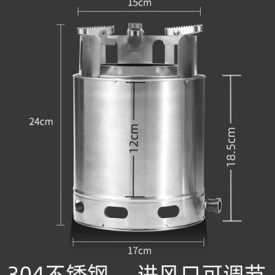 柴火炉户外便携户外炉具烤炉节能家用农村野炊木材防风室内移动-封面