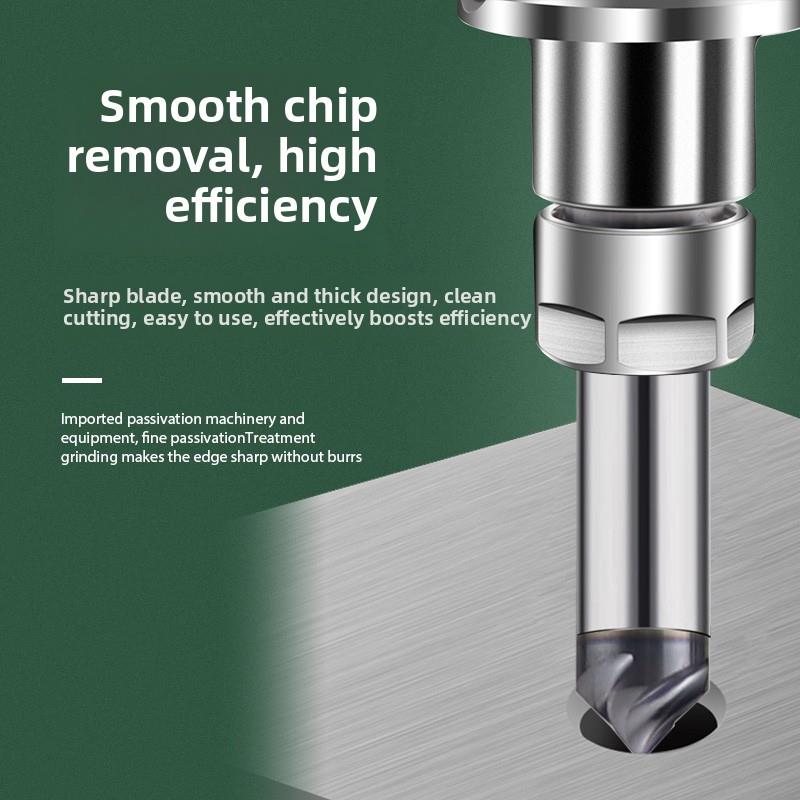 Osg高硬度钛合金不锈钢高温合金4刃高光型号90°高光定心钻钨钢倒