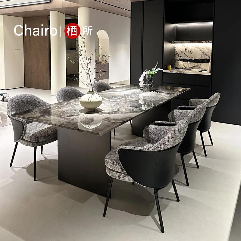 意式轻奢别墅餐厅Angie餐椅家用书桌椅卧室化妆椅客厅简约休闲椅