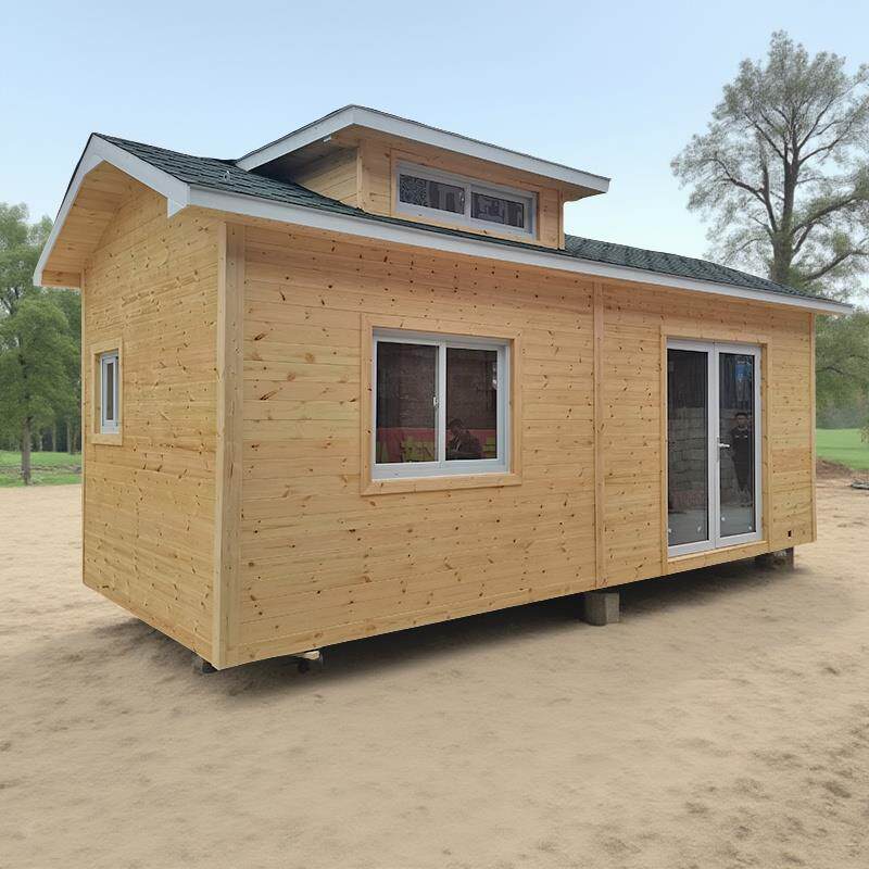 户外防腐木木屋小房子住人两室一厅可移动定制乡村树屋60平方别墅