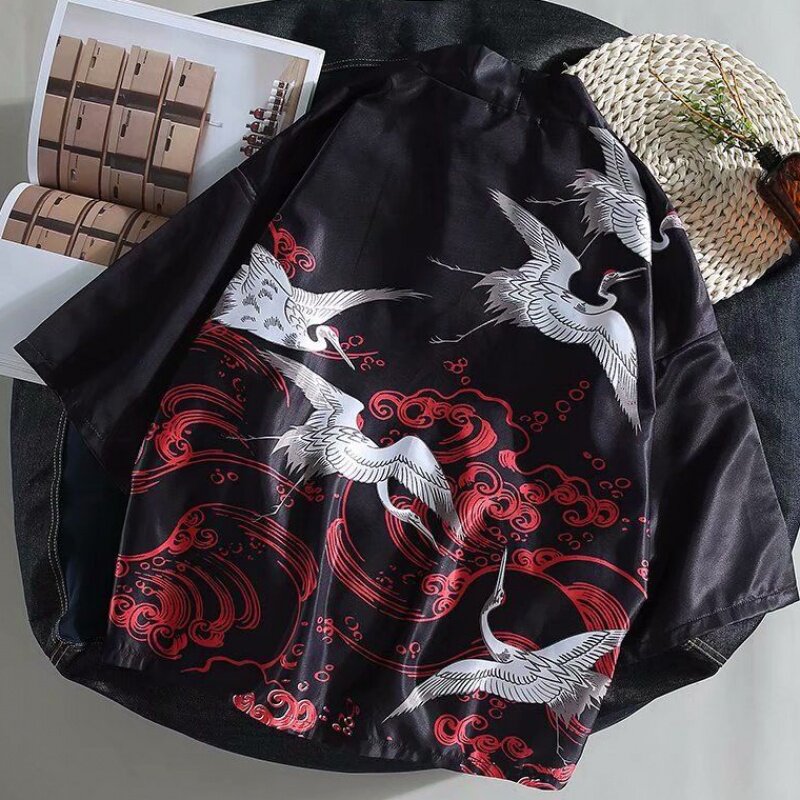 Guochao kimono Robes The crane shirt Korean Edition Chinese style summer ultrathin Sunscreen shirt coatin the Women's clothing/Boutique , Costume/National costume/Stage costumes , National costume/Costumes  category - from Buy2taobao.com to provide professional Taobao agent buy service