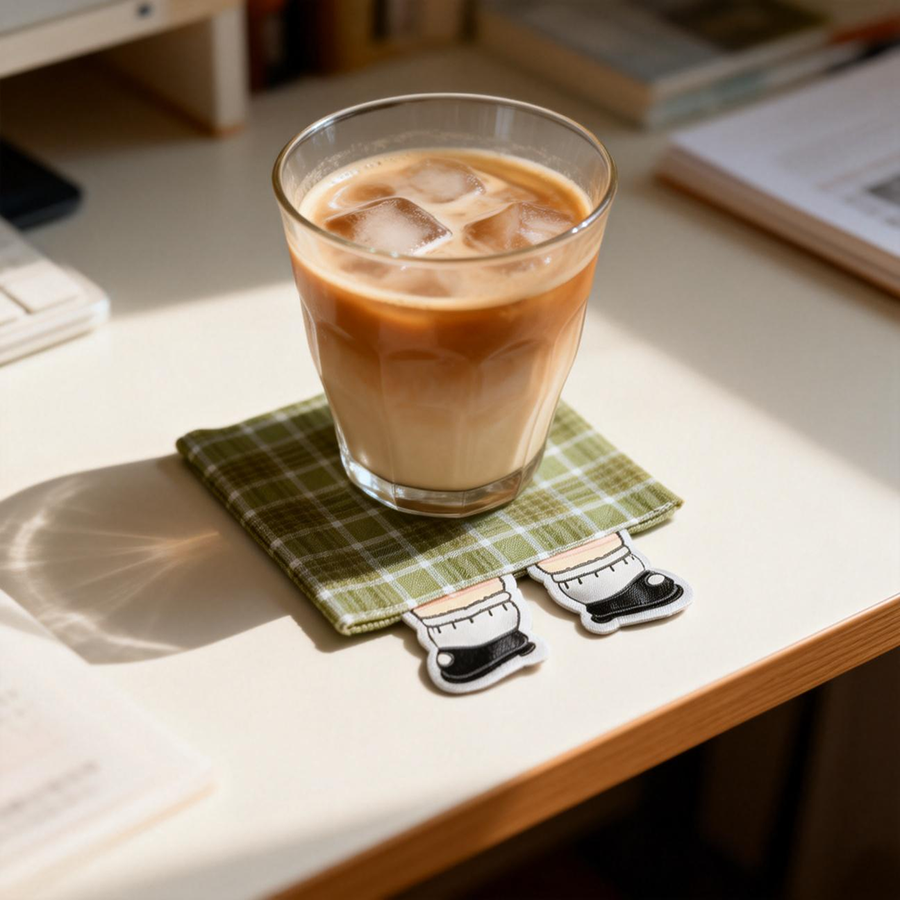 原创设计 腿腿杯垫 创意杯垫棉布杯垫ins简约咖啡手工杯垫伴手礼,餐饮具,杯垫,淘宝优惠券,粉丝福利购,淘宝优惠卷