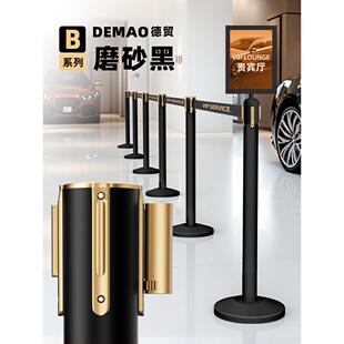 高档1.0米铁丝栏杆隔离带伸缩带不锈钢排队护栏警戒线柱栅栏警戒