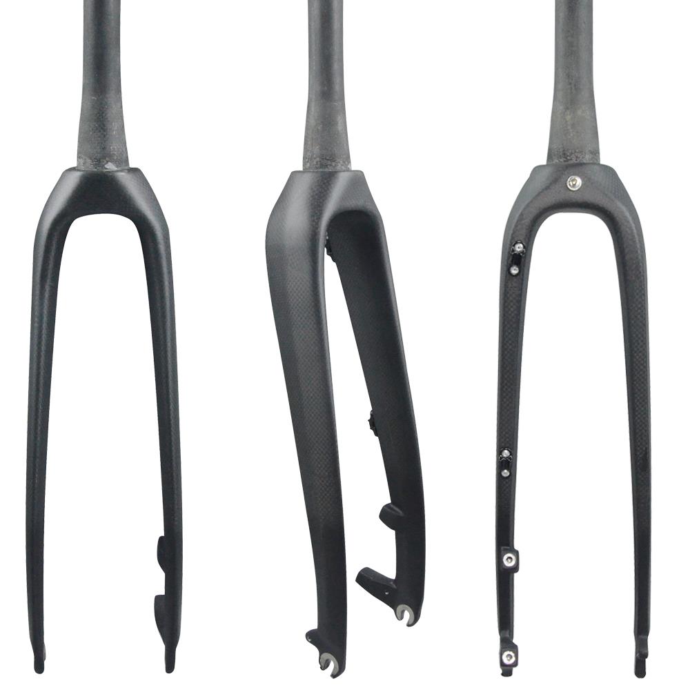 全碳纤维公路山地自行车前叉 全碳锥管公路车前叉 锥管山地车前叉