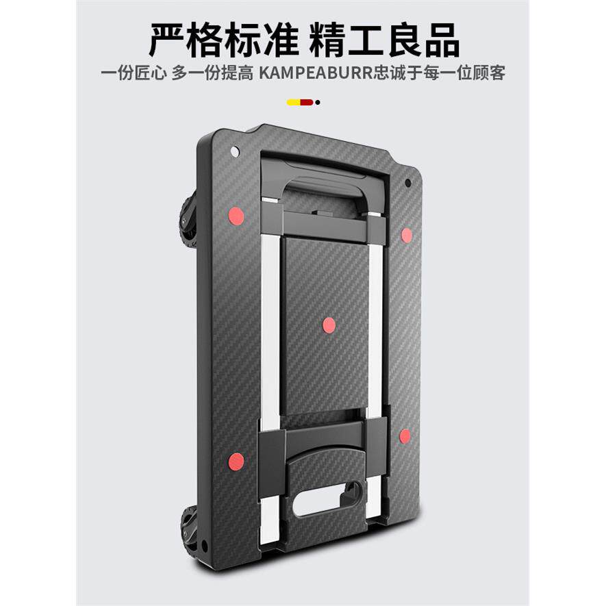 折叠便携手推车拉货车轻便家用拉杆车买菜购物小手拉车搬运小拖车