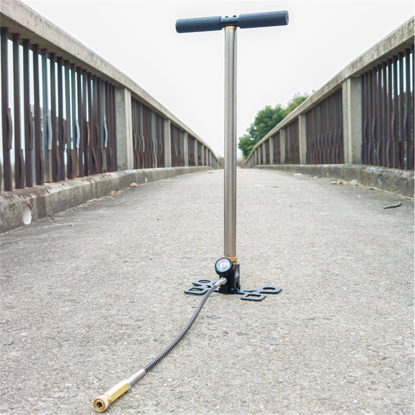 四级增压打气筒40mp三级增压手动打气泵30MPA高压瓶充气超高压