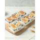 片4个烘焙包装 盒蛋糕轻奶酪蛋糕木制 盒2 高档半熟奶酪包装