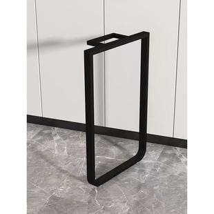 定做圆弧形吧台架单边桌架支架办公桌架书桌餐台脚铁艺桌腿支撑架