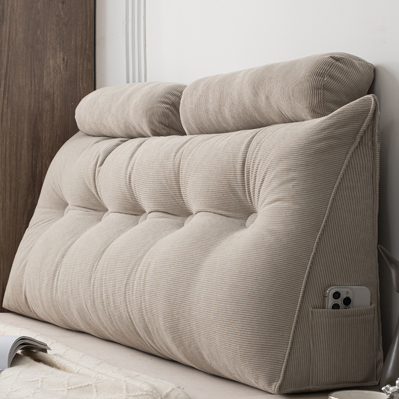 高档床头靠垫三角靠背床上软包防撞大靠背飘窗护腰枕卧室大靠枕