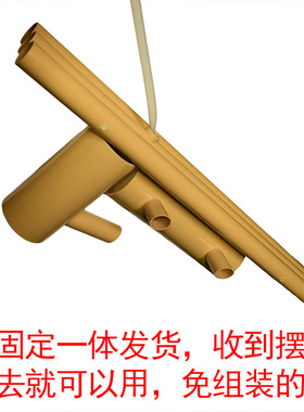 热销PVC流水摆件 水缸养鱼水循环水车客厅竹子S生财招财造景圆缸