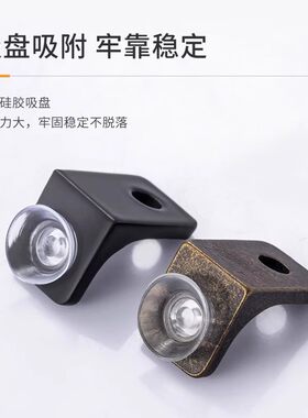 热销加厚层板托隔板钉整体橱w柜支架层板夹带吸盘七字心型玻璃板